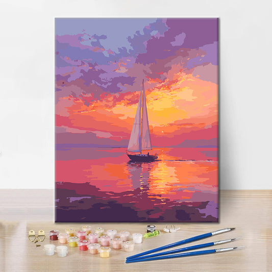 Sail & Sun Glow - Paint by Numbers