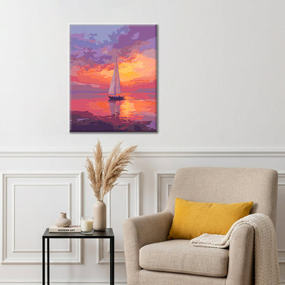 Sail & Sun Glow - Paint by Numbers