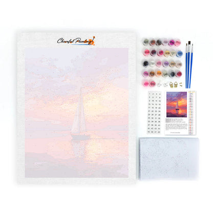 Sail & Sun Glow - Paint by Numbers