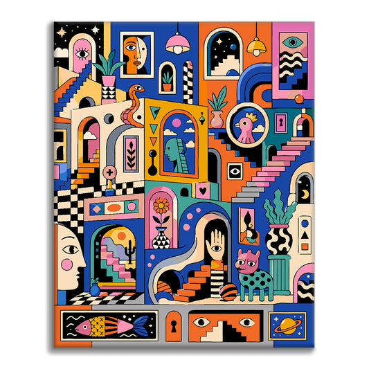Surrealist Dreamscape - Paint by Numbers