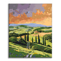 Tuscan Cypress - Paint by Numbers