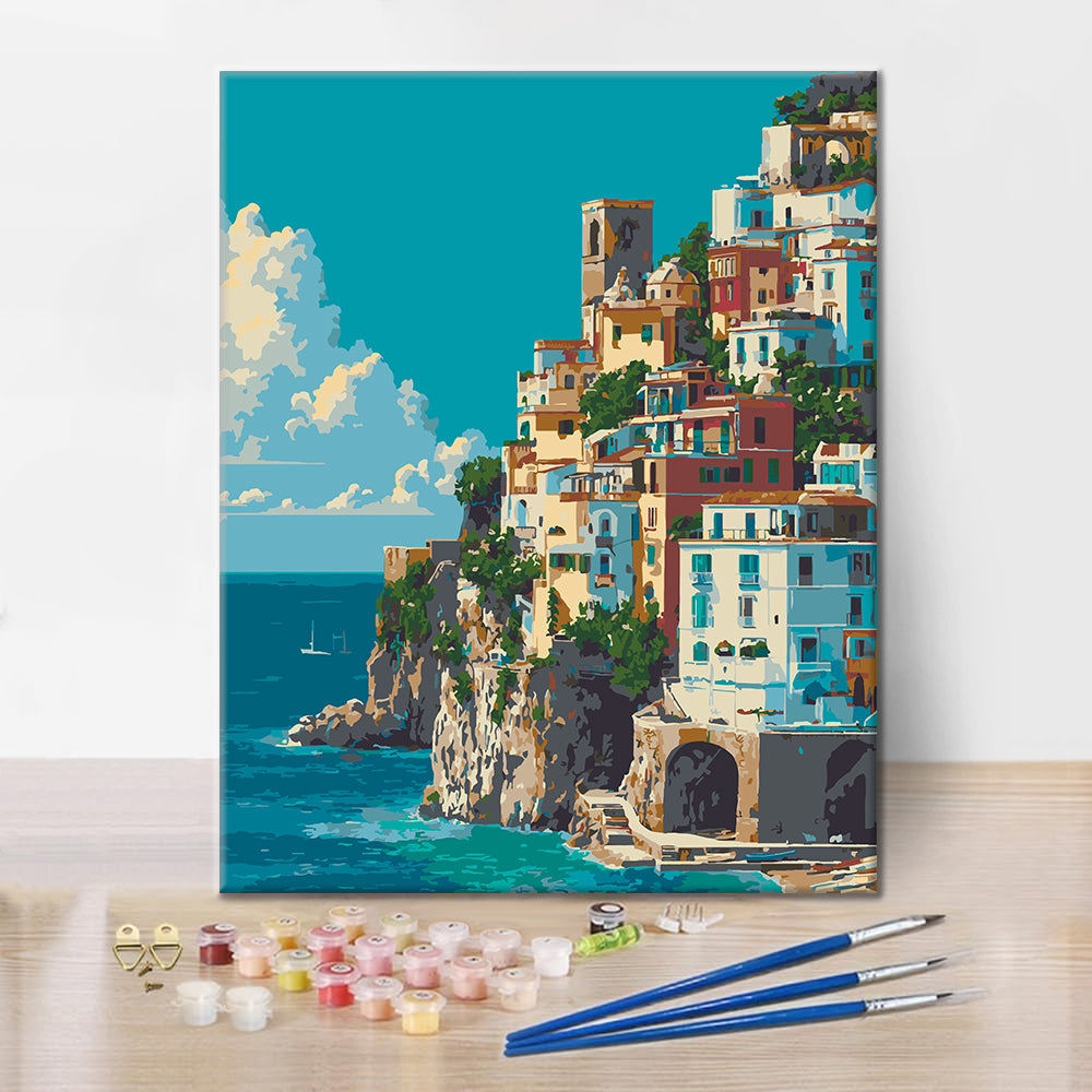 Amalfi Coast - Paint by Numbers