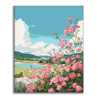 Blooming Vista - Paint by Numbers