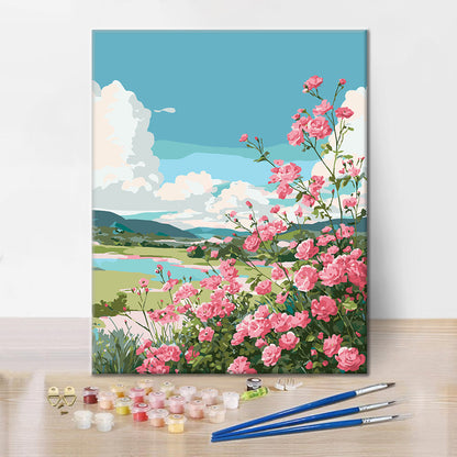 Blooming Vista - Paint by Numbers