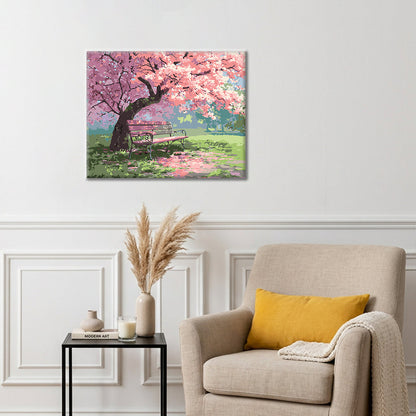Blossom Bench - Paint by Numbers