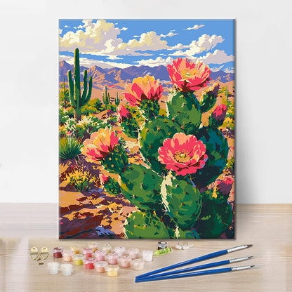 Cactus Flower - Paint by Numbers