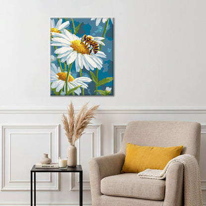 Daisies and Bees - Paint by Numbers