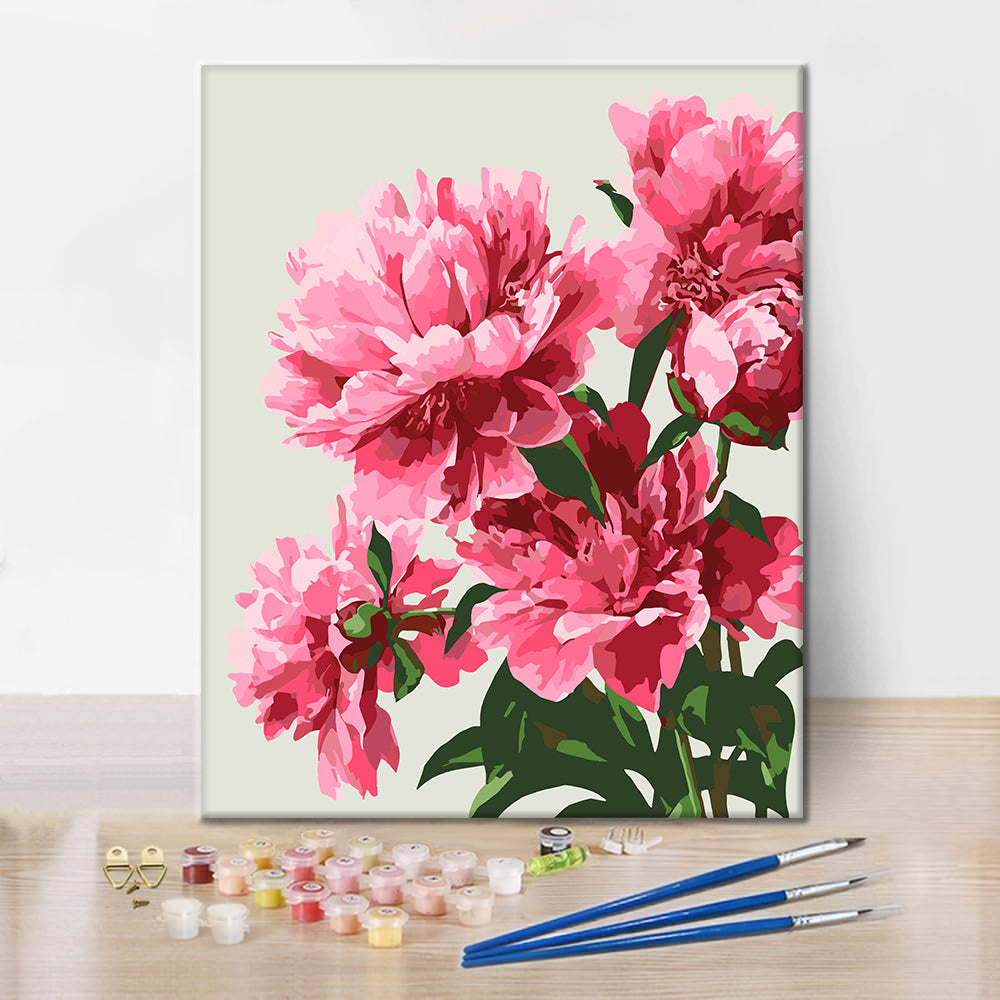 Exquisite Peonies - Paint by Numbers