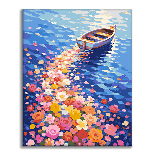 Flower Field Voyage - Paint by Numbers