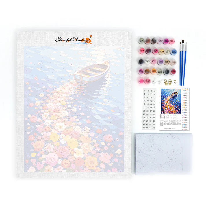 Flower Field Voyage - Paint by Numbers