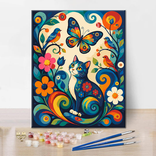 Garden Cat - Paint by Numbers