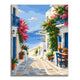 Greek Island Street - Paint by Numbers