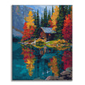 Lakeside Cabin - Paint by Numbers