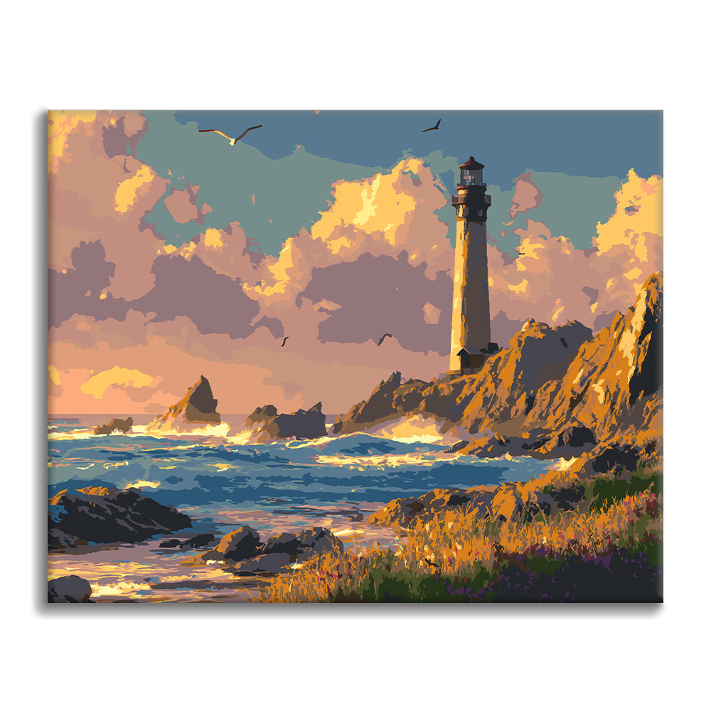 Lighthouse Glow - Paint by Numbers