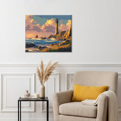 Lighthouse Glow - Paint by Numbers