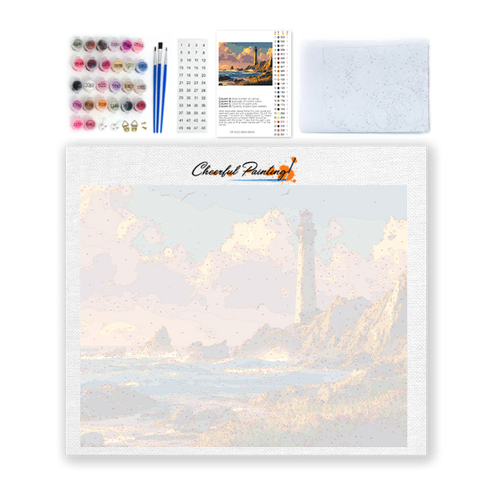 Lighthouse Glow - Paint by Numbers