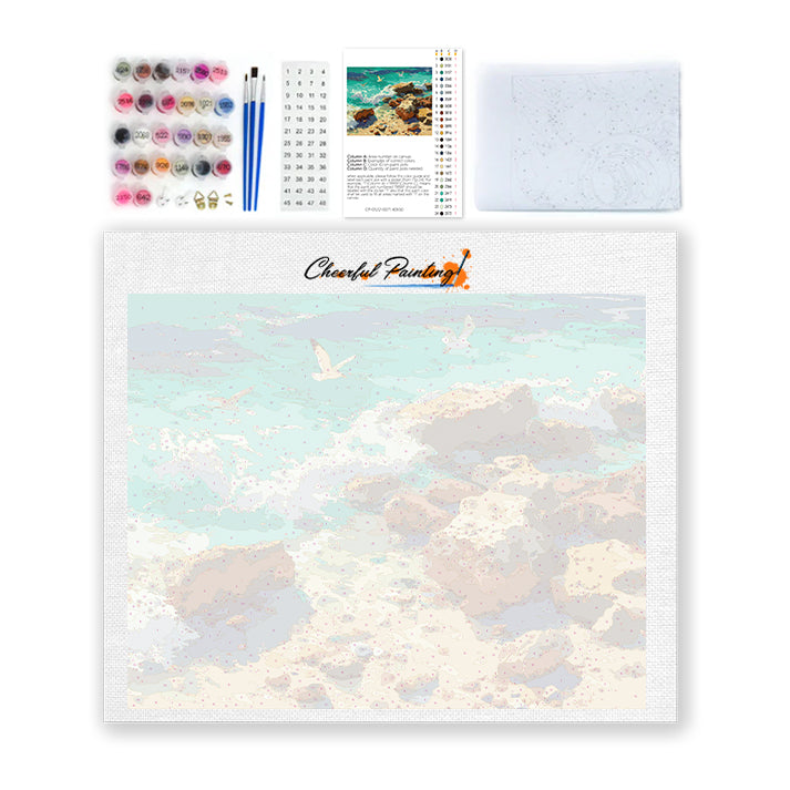 Rocky Shore - Paint by Numbers