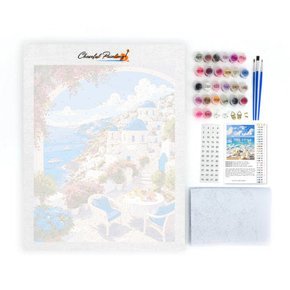 Santorini Bliss - Paint by Numbers