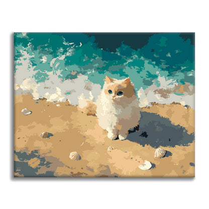 Seaside Kitten - Paint by Numbers