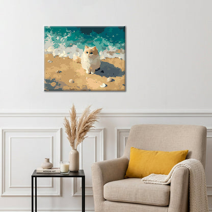 Seaside Kitten - Paint by Numbers