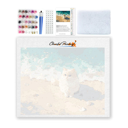 Seaside Kitten - Paint by Numbers