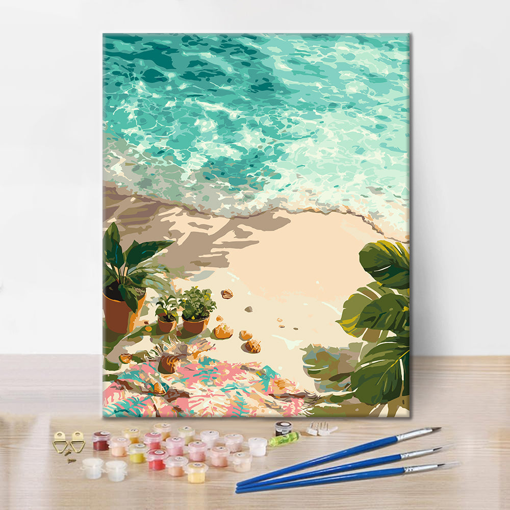Seaside Oasis - Paint by Numbers