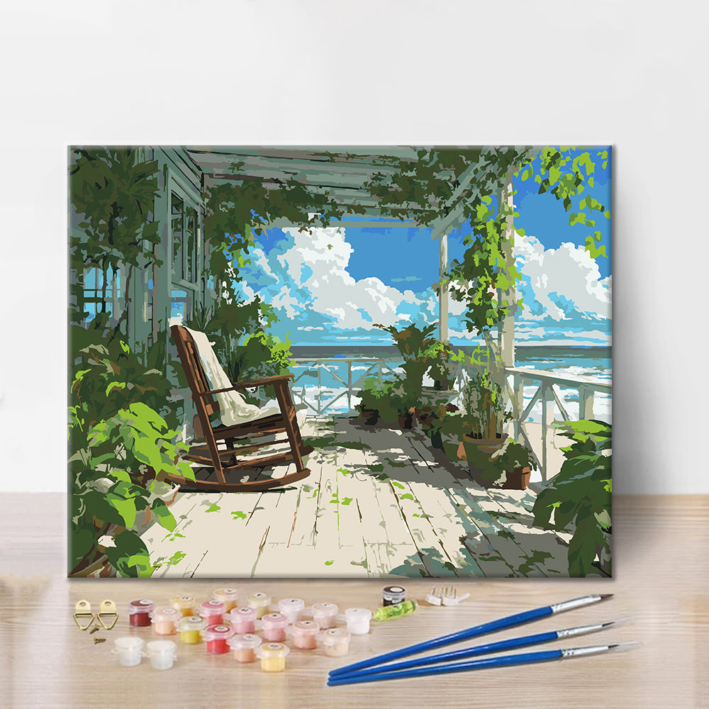 Seaside Porch - Paint by Numbers