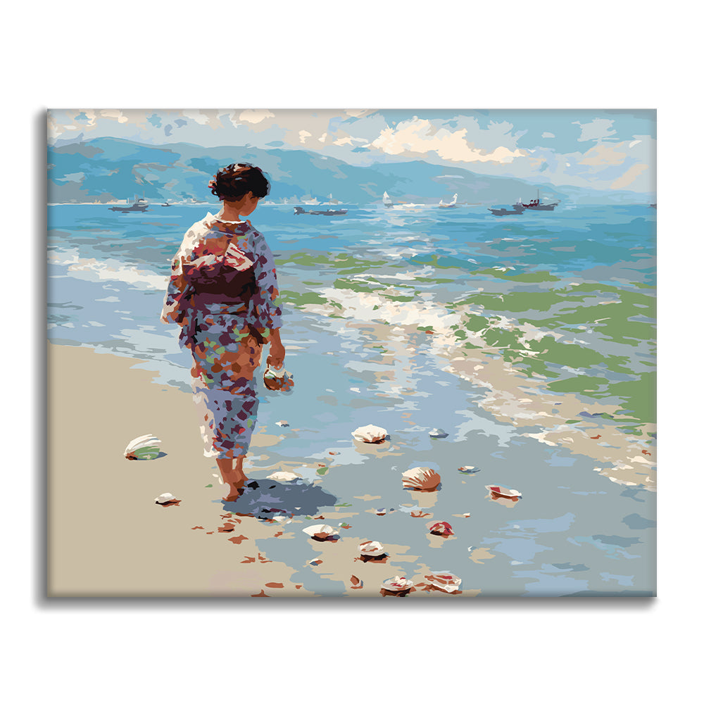 Shoreline Stroll - Paint by Numbers