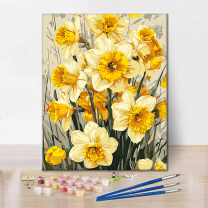 Spring Daffodils - Paint by Numbers
