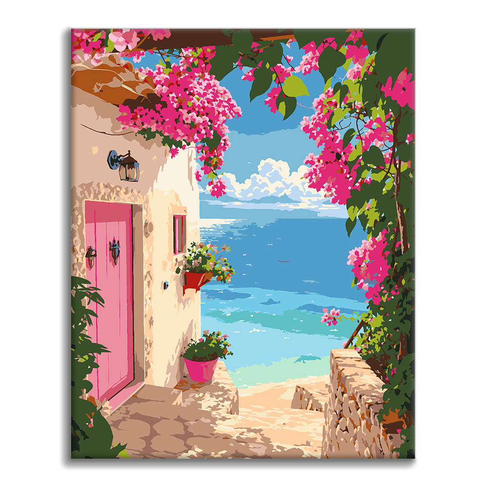 Sunset Coastal Path - Paint by Numbers