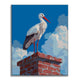 The Rooftop Stork - Paint by Numbers