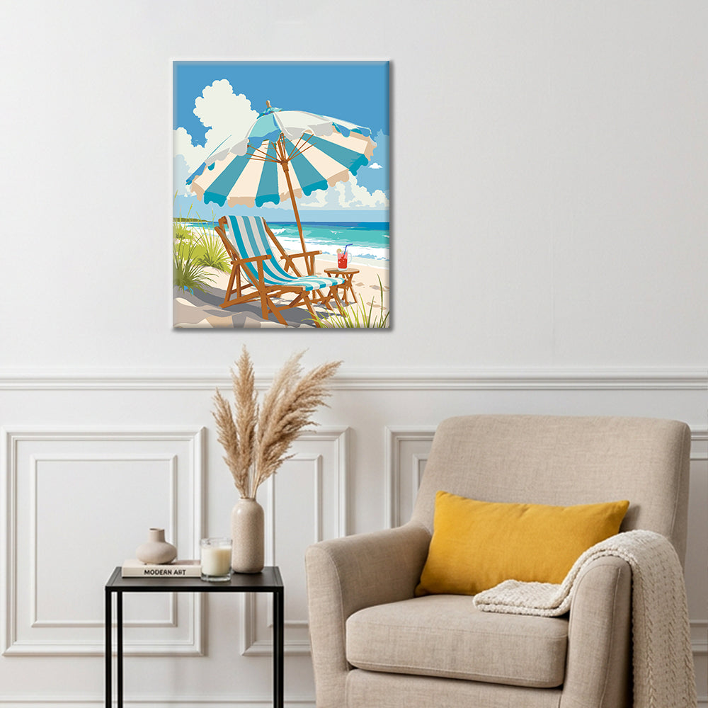 Beachside Bliss - Paint by Numbers