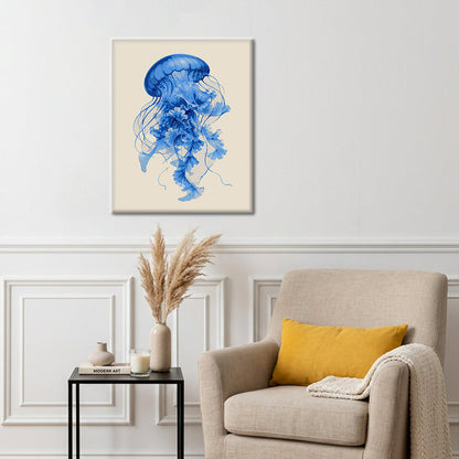 Blue Bloom Jellyfish - Paint by Numbers
