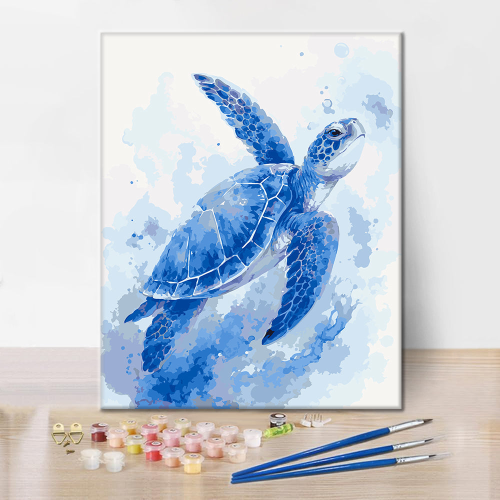 Blue Tide Guardian - Paint by Numbers