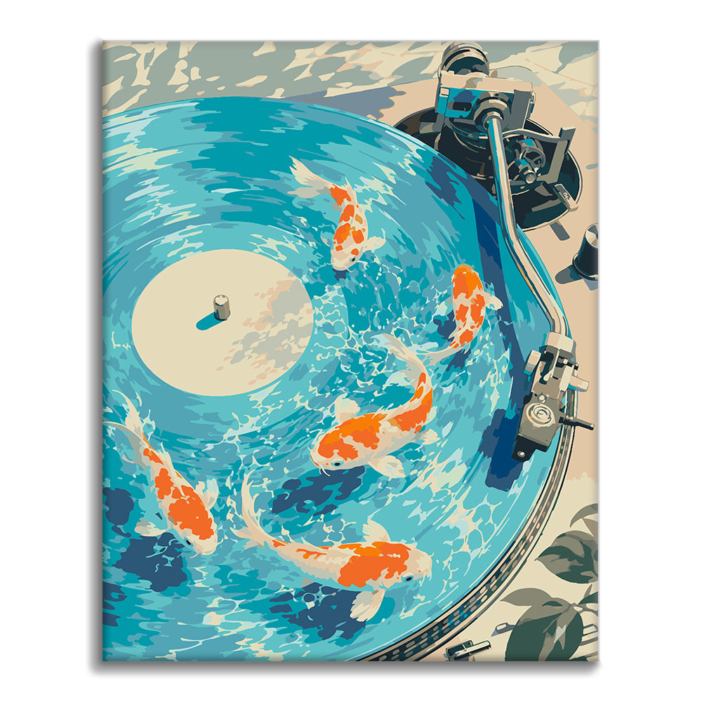 Koi on the Record - Paint by Numbers