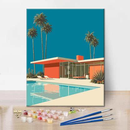 Palm Springs Retreat - Paint by Numbers