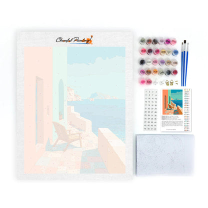 Pastel Coast Retreat - Paint by Numbers