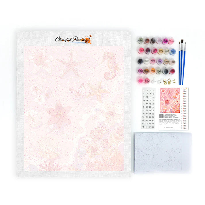 Pink Ocean Treasures - Paint by Numbers
