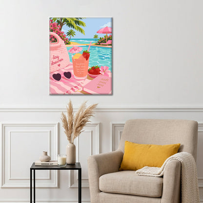 Pink Summer Escape - Paint by Numbers