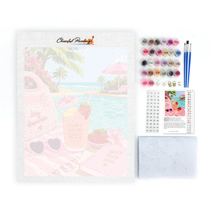 Pink Summer Escape - Paint by Numbers