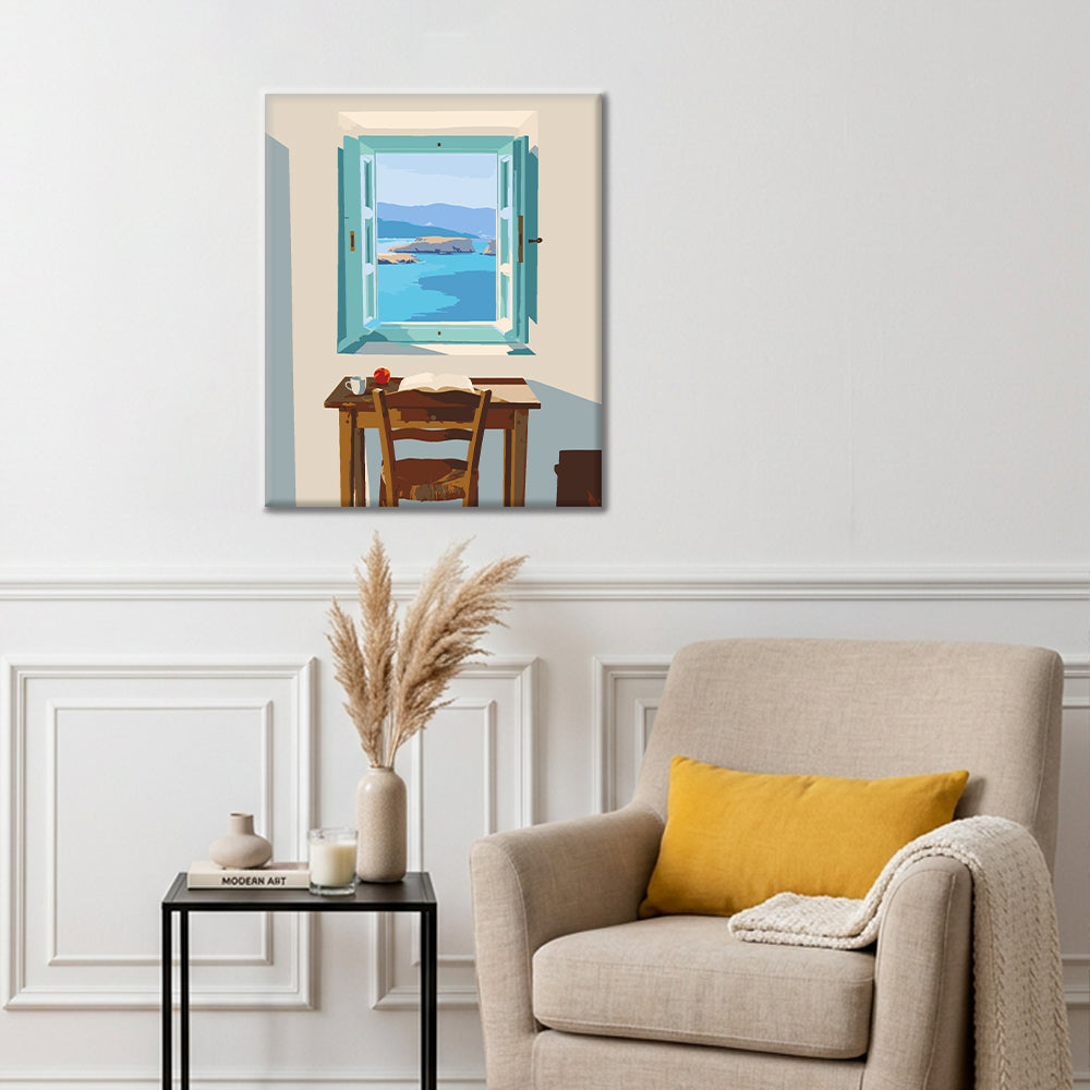 Sea View Study - Paint by Numbers