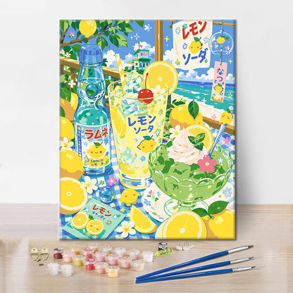 Sunny Lemon Dream - Paint by Numbers