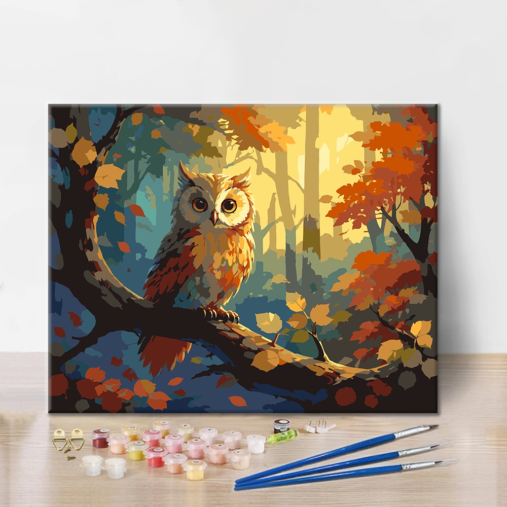 Autumn Owl - Paint by Numbers