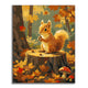 Autumn Squirrel - Paint by Numbers