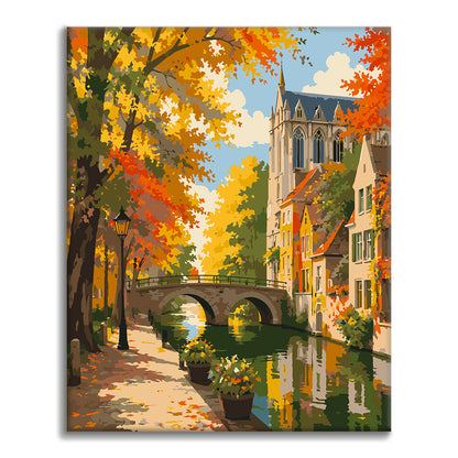 Canal Town - Paint by Numbers