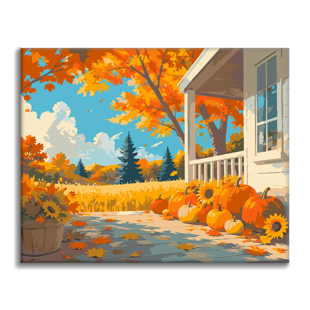 Farmhouse Autumn - Paint by Numbers
