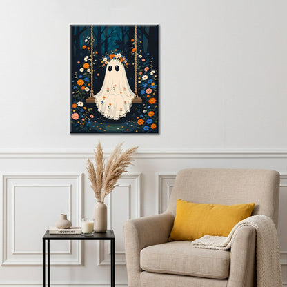 Floral Ghost - Paint by Numbers