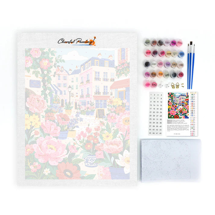 Flower Street - Paint by Numbers