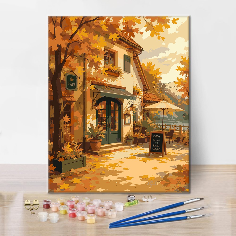 Golden Cafe - Paint by Numbers