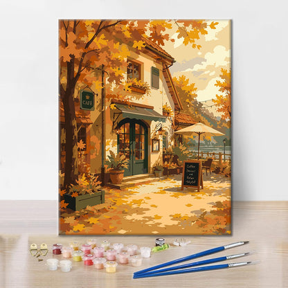 Golden Cafe - Paint by Numbers